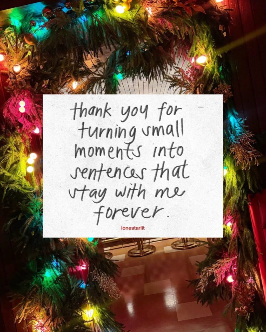 Instagram post from lonestarlit. This post is in position 5.