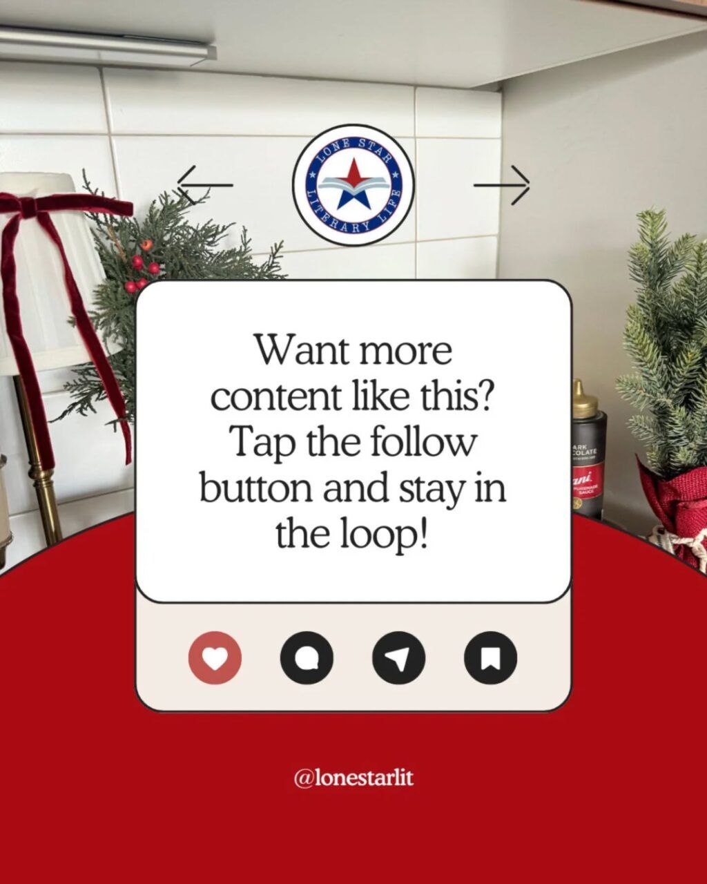 Instagram post from lonestarlit. This post is in position 8.